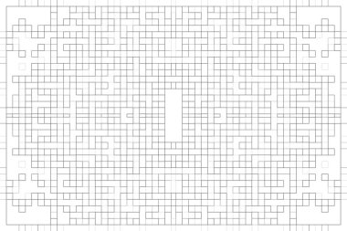 Soyut arkaplan. Monokrom dokusu. Beyaz arkaplanda siyah beyaz çizgiler.