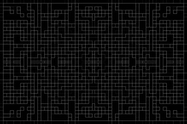 Soyut arkaplan. Monokrom dokusu. Beyaz arkaplanda siyah beyaz çizgiler.