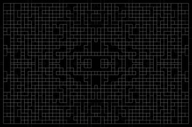 Soyut arkaplan. Monokrom dokusu. Beyaz arkaplanda siyah beyaz çizgiler.