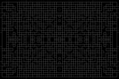 Soyut arkaplan. Monokrom dokusu. Beyaz arkaplanda siyah beyaz çizgiler.