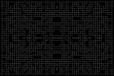 Soyut arkaplan. Monokrom dokusu. Beyaz arkaplanda siyah beyaz çizgiler.