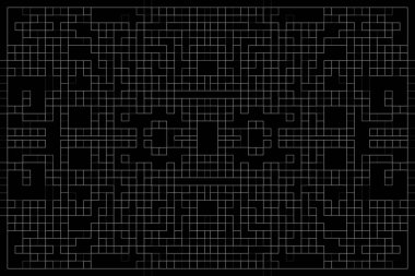 Soyut arkaplan. Monokrom dokusu. Beyaz arkaplanda siyah beyaz çizgiler.