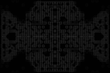 Soyut arkaplan. Monokrom dokusu. Beyaz arkaplanda siyah beyaz çizgiler.