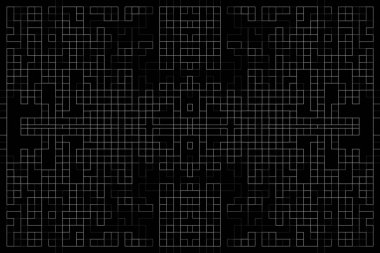 Soyut arkaplan. Monokrom dokusu. Beyaz arkaplanda siyah beyaz çizgiler.