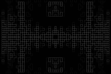 Soyut arkaplan. Monokrom dokusu. Beyaz arkaplanda siyah beyaz çizgiler.