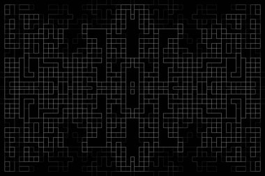 Soyut arkaplan. Monokrom dokusu. Beyaz arkaplanda siyah beyaz çizgiler.