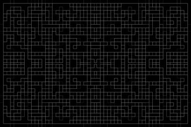 Soyut arkaplan. Monokrom dokusu. Beyaz arkaplanda siyah beyaz çizgiler.