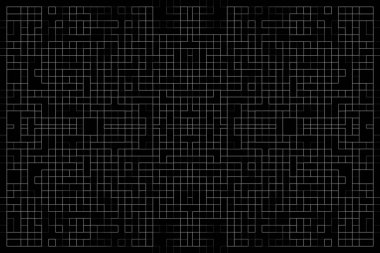 Soyut arkaplan. Monokrom dokusu. Beyaz arkaplanda siyah beyaz çizgiler.