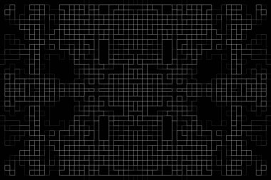 Soyut arkaplan. Monokrom dokusu. Beyaz arkaplanda siyah beyaz çizgiler.