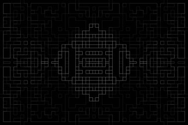 Soyut arkaplan. Monokrom dokusu. Beyaz arkaplanda siyah beyaz çizgiler.