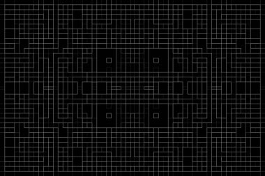 Soyut arkaplan. Monokrom dokusu. Beyaz arkaplanda siyah beyaz çizgiler.