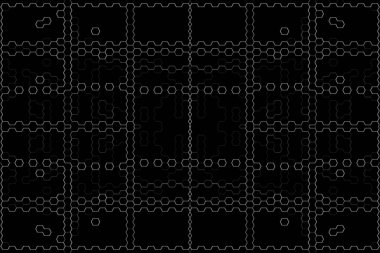 Soyut arkaplan. Monokrom dokusu. Beyaz arkaplanda siyah beyaz çizgiler.