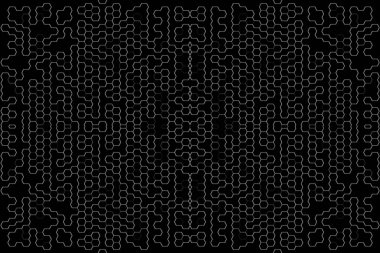 Soyut arkaplan. Monokrom dokusu. Beyaz arkaplanda siyah beyaz çizgiler.