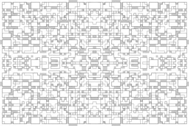 Soyut arkaplan. Monokrom dokusu. Beyaz arkaplanda siyah beyaz çizgiler.