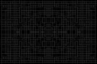 Soyut arkaplan. Monokrom dokusu. Beyaz arkaplanda siyah beyaz çizgiler.