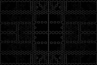 Soyut arkaplan. Monokrom dokusu. Beyaz arkaplanda siyah beyaz çizgiler.