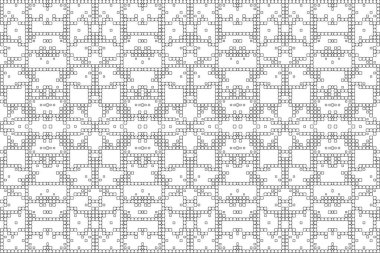 Soyut arkaplan. Monokrom dokusu. Beyaz arkaplanda siyah beyaz çizgiler.