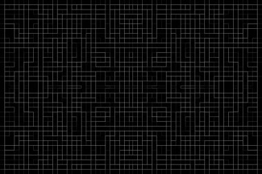 Soyut arkaplan. Monokrom dokusu. Beyaz arkaplanda siyah beyaz çizgiler.