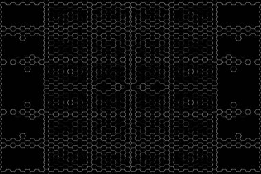 Soyut arkaplan. Monokrom dokusu. Beyaz arkaplanda siyah beyaz çizgiler.
