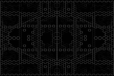 Soyut arkaplan. Monokrom dokusu. Beyaz arkaplanda siyah beyaz çizgiler.