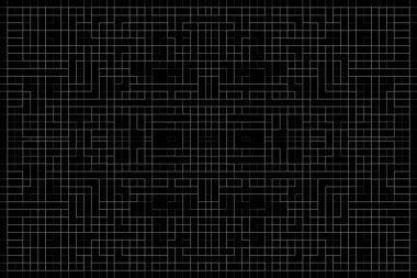 Soyut arkaplan. Monokrom dokusu. Beyaz arkaplanda siyah beyaz çizgiler.