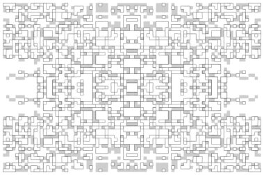 Soyut arkaplan. Monokrom dokusu. Beyaz arkaplanda siyah beyaz çizgiler.