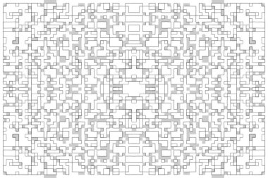 Soyut arkaplan. Monokrom dokusu. Beyaz arkaplanda siyah beyaz çizgiler.