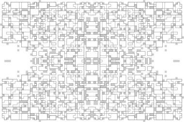 Soyut arkaplan. Monokrom dokusu. Beyaz arkaplanda siyah beyaz çizgiler.
