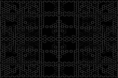 Soyut arkaplan. Monokrom dokusu. Beyaz arkaplanda siyah beyaz çizgiler.