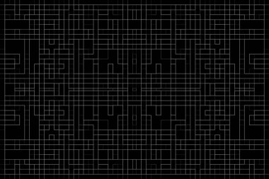 Soyut arkaplan. Monokrom dokusu. Beyaz arkaplanda siyah beyaz çizgiler.