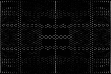 Soyut arkaplan. Monokrom dokusu. Beyaz arkaplanda siyah beyaz çizgiler.