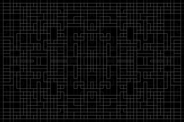 Soyut arkaplan. Monokrom dokusu. Beyaz arkaplanda siyah beyaz çizgiler.