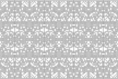 Soyut arkaplan. Monokrom dokusu. Beyaz arkaplanda siyah beyaz çizgiler.