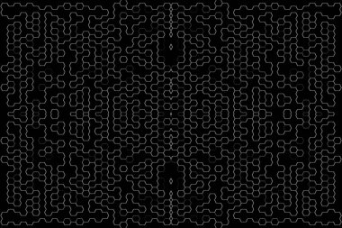 Soyut arkaplan. Monokrom dokusu. Beyaz arkaplanda siyah beyaz çizgiler.