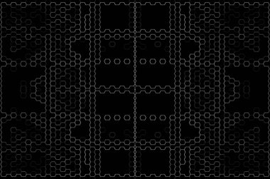 Soyut arkaplan. Monokrom dokusu. Beyaz arkaplanda siyah beyaz çizgiler.