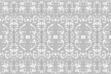 Soyut arkaplan. Monokrom dokusu. Beyaz arkaplanda siyah beyaz çizgiler.