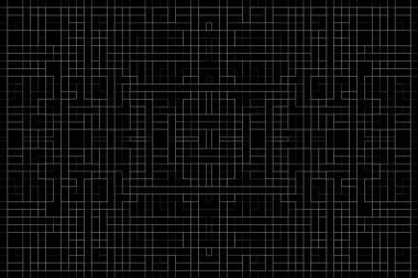 Soyut arkaplan. Monokrom dokusu. Beyaz arkaplanda siyah beyaz çizgiler.