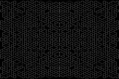 Soyut arkaplan. Monokrom dokusu. Beyaz arkaplanda siyah beyaz çizgiler.