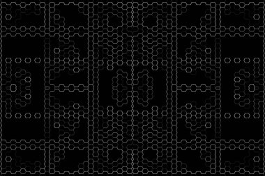 Soyut arkaplan. Monokrom dokusu. Beyaz arkaplanda siyah beyaz çizgiler.