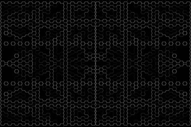 Soyut arkaplan. Monokrom dokusu. Beyaz arkaplanda siyah beyaz çizgiler.