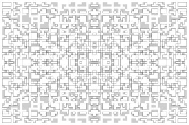 Soyut arkaplan. Monokrom dokusu. Beyaz arkaplanda siyah beyaz çizgiler.