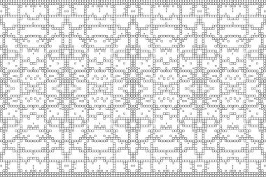 Soyut arkaplan. Monokrom dokusu. Beyaz arkaplanda siyah beyaz çizgiler.