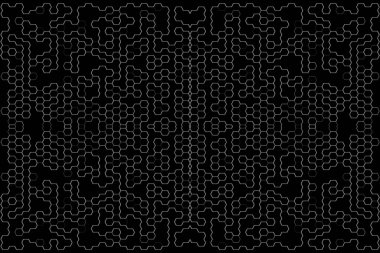 Soyut arkaplan. Monokrom dokusu. Beyaz arkaplanda siyah beyaz çizgiler.