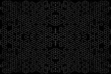 Soyut arkaplan. Monokrom dokusu. Beyaz arkaplanda siyah beyaz çizgiler.