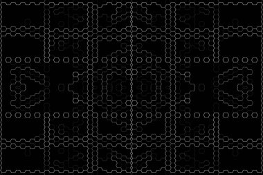 Soyut arkaplan. Monokrom dokusu. Beyaz arkaplanda siyah beyaz çizgiler.