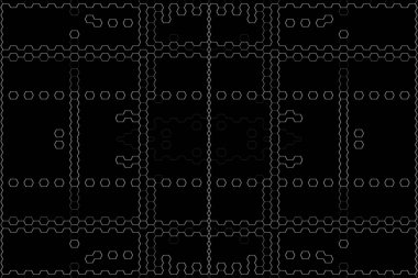 Soyut arkaplan. Monokrom dokusu. Beyaz arkaplanda siyah beyaz çizgiler.