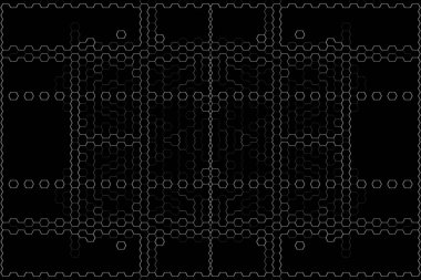 Soyut arkaplan. Monokrom dokusu. Beyaz arkaplanda siyah beyaz çizgiler.