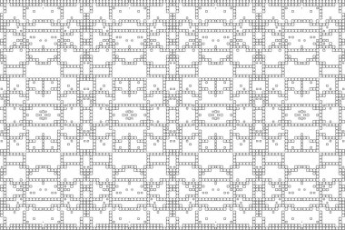 Soyut arkaplan. Monokrom dokusu. Beyaz arkaplanda siyah beyaz çizgiler.