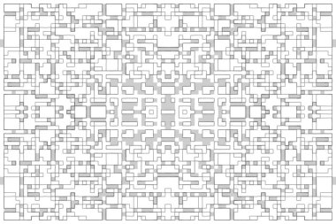 Soyut arkaplan. Monokrom dokusu. Beyaz arkaplanda siyah beyaz çizgiler.