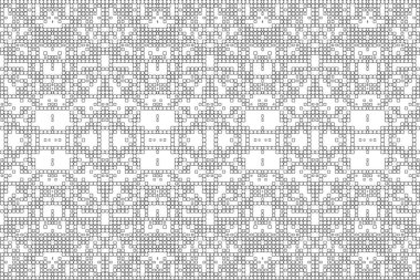 Soyut arkaplan. Monokrom dokusu. Beyaz arkaplanda siyah beyaz çizgiler.